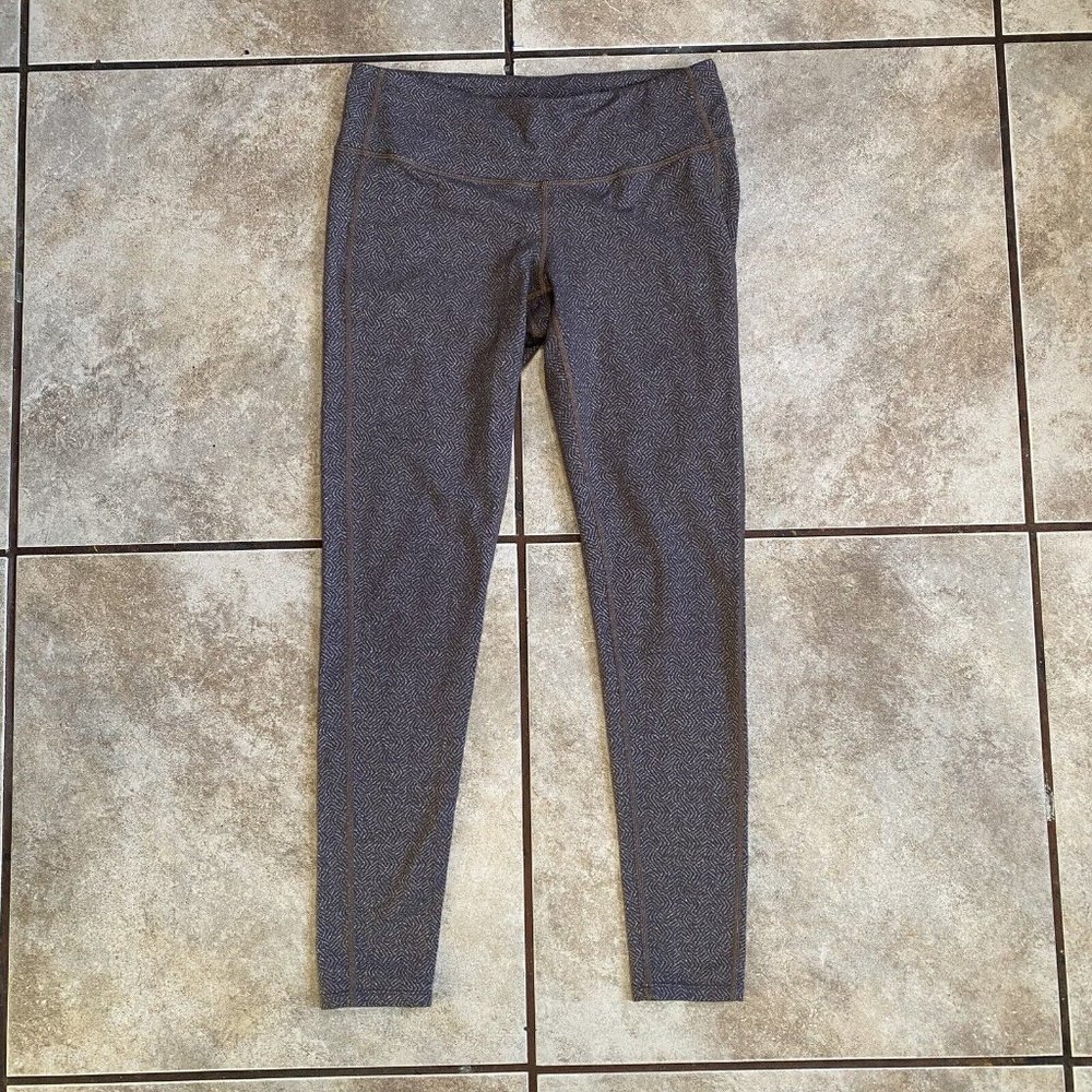 Athleta Women’s Leggings Size Small Nylon Spandex Blend Yoga Geometric Print